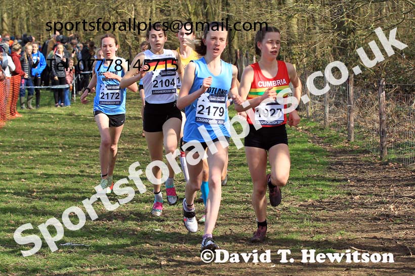 Womens Under-17s 2022 CAU Inter Counties Cross Country, Prestwold Hall, Loughborough.  Photo: David T. Hewitson/Sports for All Pics